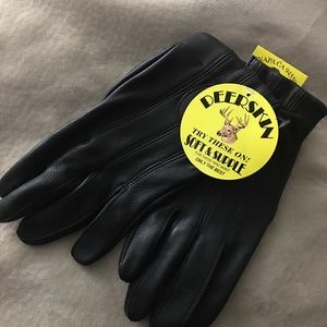 Napa Leathers Velcro pull Gloves sz LG